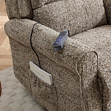 Hendry Twin Motor Power Recliner Armchair Fawn from Roseland Furniture