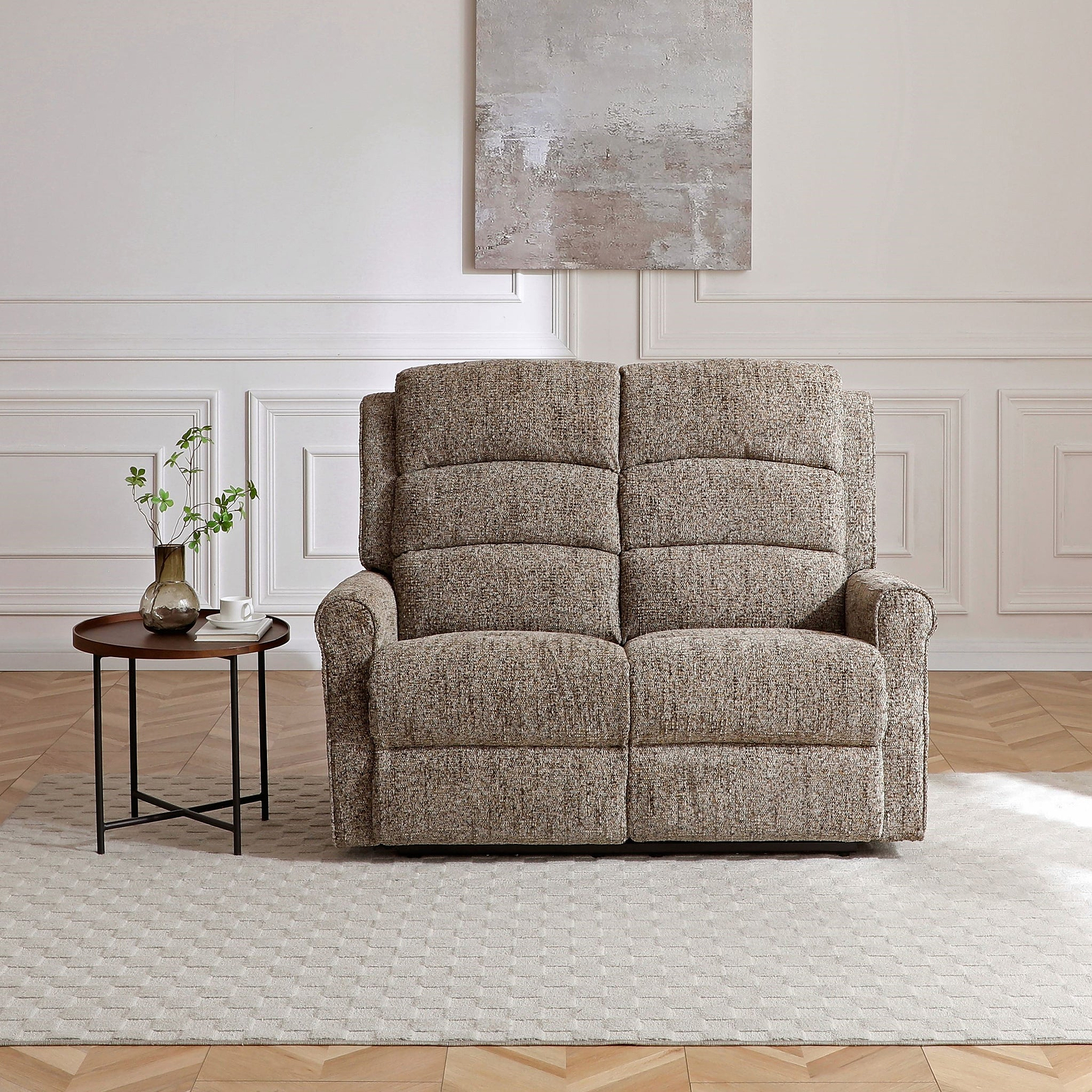 Hendry Power Recliner 2 Seater Sofa Fawn from Roseland Furniture