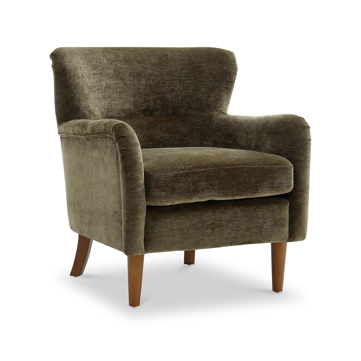 Arkwright Wingback Armchair Olive from Roseland Furniture