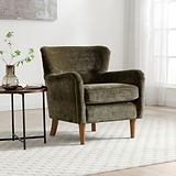 Arkwright Wingback Armchair Olive from Roseland Furniture