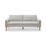 Alverton Upholstered Click Clack Sofa Bed Natural from Roseland Furniture
