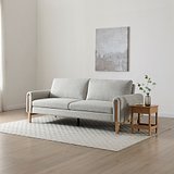 Alverton Upholstered Click Clack Sofa Bed Natural from Roseland Furniture