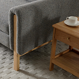 Alverton Upholstered Click Clack Sofa Bed Grey from Roseland Furniture