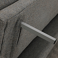 Alverton Upholstered Click Clack Sofa Bed Grey from Roseland Furniture