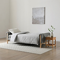 Alverton Upholstered Click Clack Sofa Bed Grey from Roseland Furniture