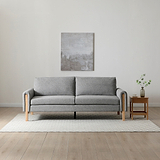 Alverton Upholstered Click Clack Sofa Bed Grey from Roseland Furniture