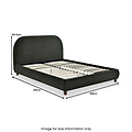 Langford Upholstered Bed Frame Olive Double from Roseland Furniture