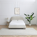 Langford Upholstered Bed Frame Natural Double from Roseland Furniture