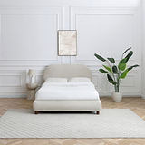Langford Upholstered Bed Frame Natural Double from Roseland Furniture