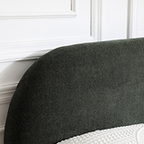 Langford Upholstered Bed Frame Olive King from Roseland Furniture
