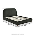 Langford Upholstered Bed Frame Olive King from Roseland Furniture