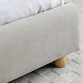 Tolliver Curved Headboard Bed Frame King from Roseland Furniture