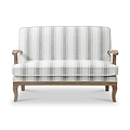Sandringham Striped Linen 2 Seater Sofa from Roseland Furniture