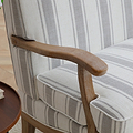 Sandringham Striped Linen 2 Seater Sofa from Roseland Furniture