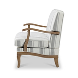 Sandringham Striped Linen 2 Seater Sofa from Roseland Furniture