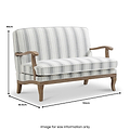 Sandringham Striped Linen 2 Seater Sofa from Roseland Furniture