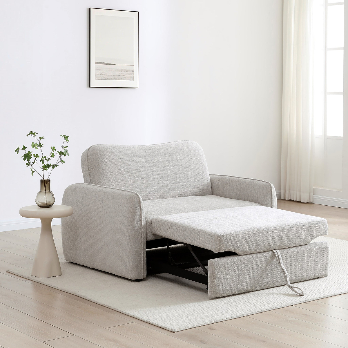 Mylo 2 Seater Sofa Bed Natural from Roseland Furniture