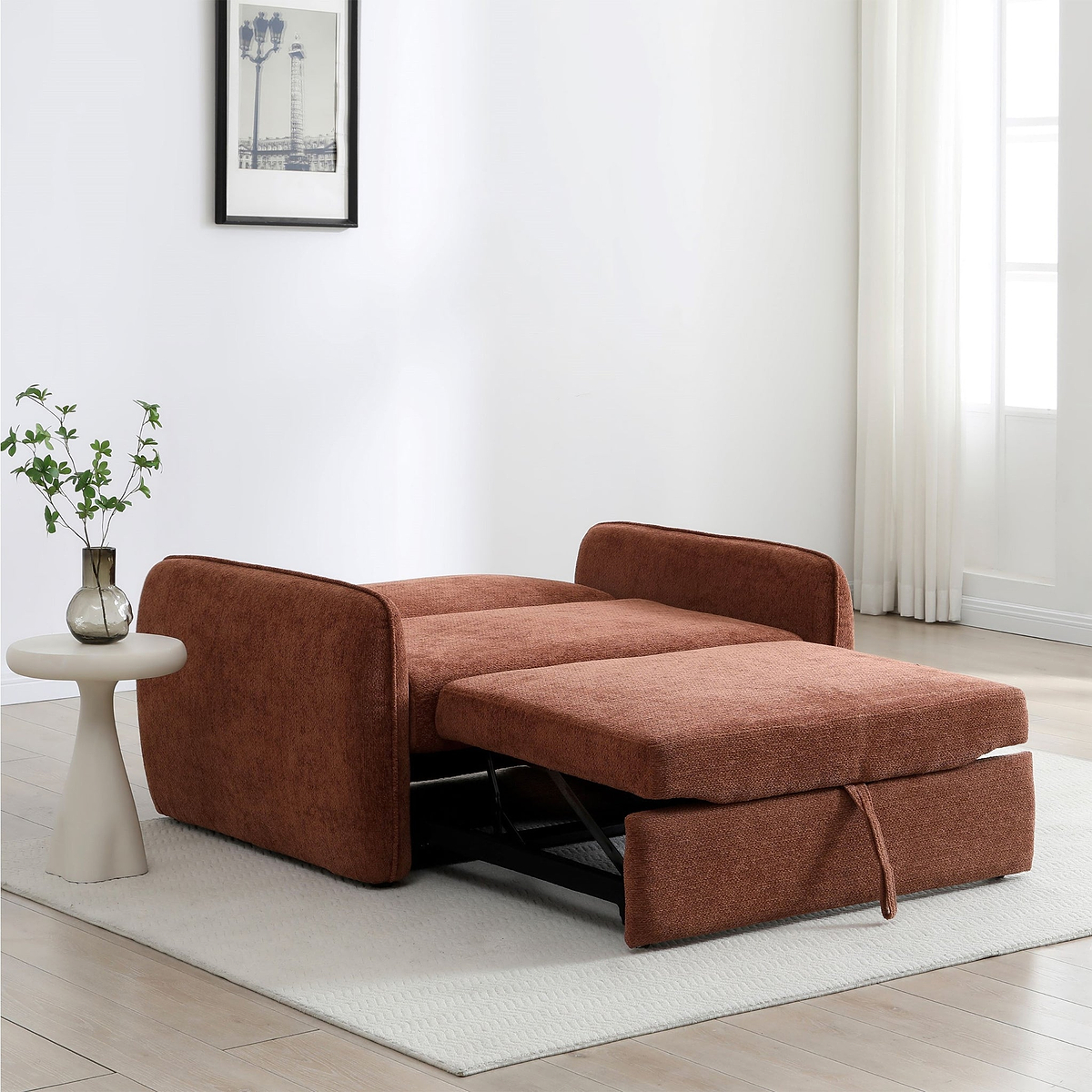 Mylo 2 Seater Sofa Bed Orange from Roseland Furniture