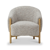 Mareen Boucle Accent Chair Natural from Roseland Furniture