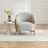 Mareen Boucle Accent Chair Natural from Roseland Furniture