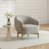 Mareen Boucle Accent Chair Natural from Roseland Furniture
