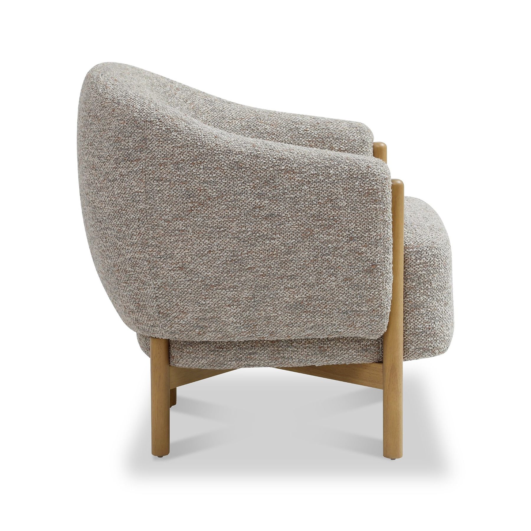Mareen Boucle Accent Chair Natural from Roseland Furniture