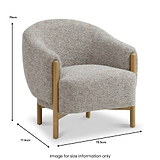 Mareen Boucle Accent Chair Natural from Roseland Furniture