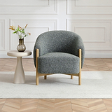 Mareen Boucle Accent Chair Olive from Roseland Furniture