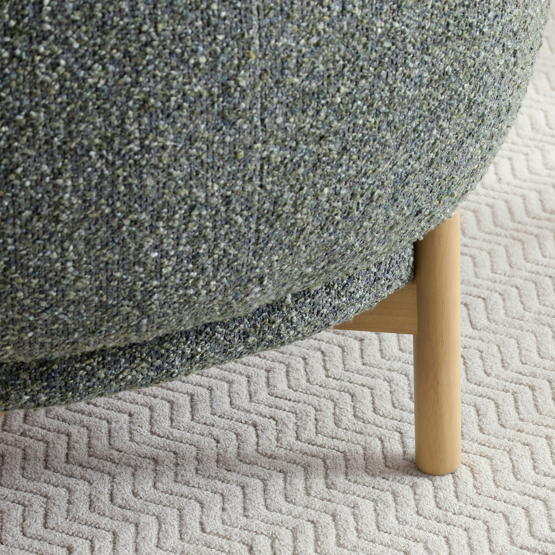 Mareen Boucle Accent Chair Olive from Roseland Furniture