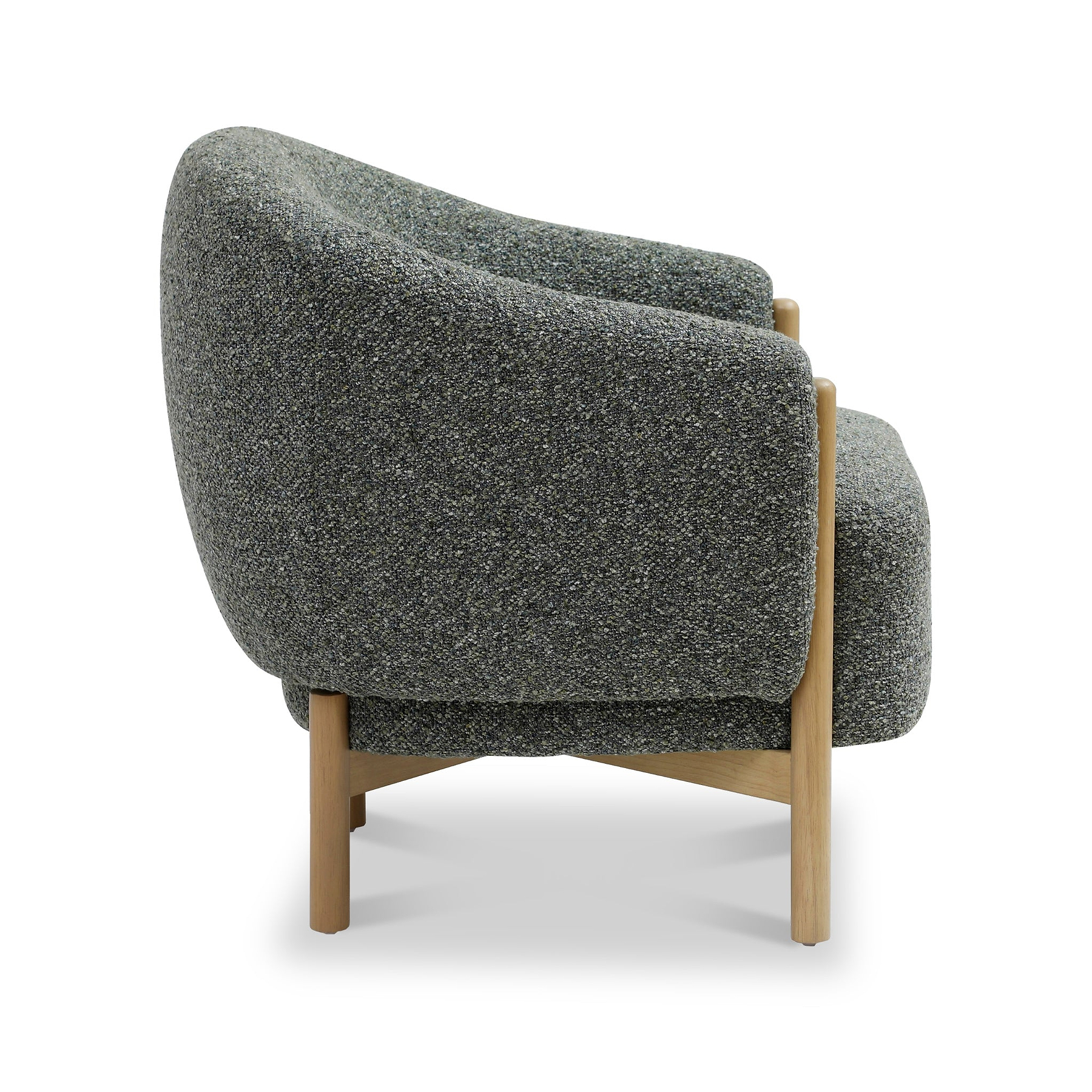 Mareen Boucle Accent Chair Olive from Roseland Furniture