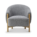 Mareen Boucle Accent Chair Grey from Roseland Furniture