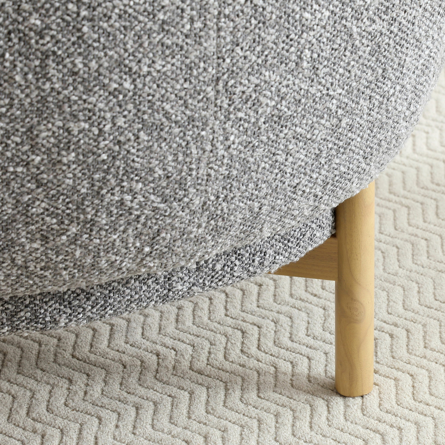 Mareen Boucle Accent Chair Grey from Roseland Furniture