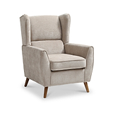 Dora Wingback Accent Chair Natural from Roseland Furniture