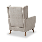 Dora Wingback Accent Chair Natural from Roseland Furniture