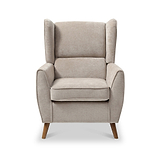 Dora Wingback Accent Chair Natural from Roseland Furniture