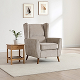 Dora Wingback Accent Chair Natural from Roseland Furniture