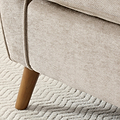 Dora Wingback Accent Chair Natural from Roseland Furniture