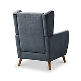 Dora Wingback Accent Chair Denim from Roseland Furniture