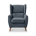 Dora Wingback Accent Chair Denim from Roseland Furniture