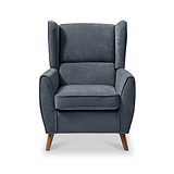 Dora Wingback Accent Chair Denim from Roseland Furniture