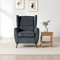 Dora Wingback Accent Chair Denim from Roseland Furniture