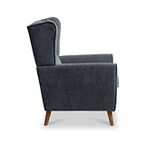 Dora Wingback Accent Chair Denim from Roseland Furniture