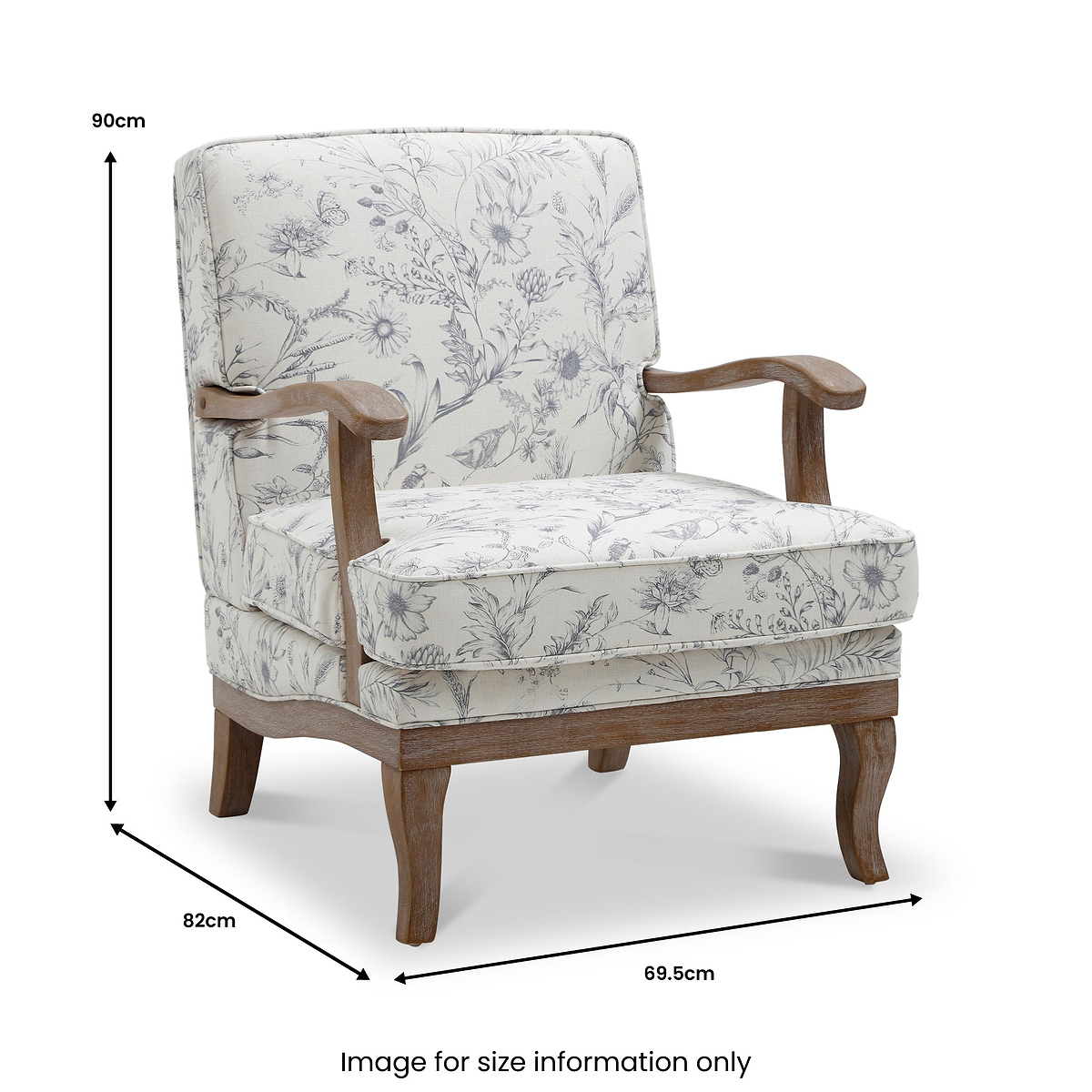 Bailey Meadow Print Accent Chair from Roseland Furniture