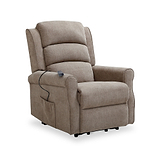 Hendry Twin Motor Power Recliner Armchair Mushroom from Roseland Furniture