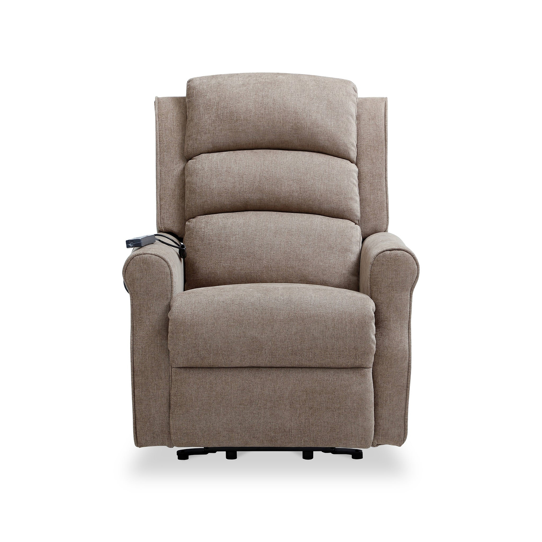 Hendry Twin Motor Power Recliner Armchair Mushroom from Roseland Furniture