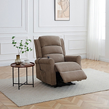 Hendry Twin Motor Power Recliner Armchair Mushroom from Roseland Furniture