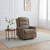 Hendry Twin Motor Power Recliner Armchair Mushroom from Roseland Furniture