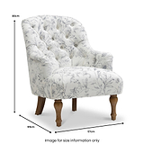 Bianca Floral Meadow Armchair from Roseland Furniture