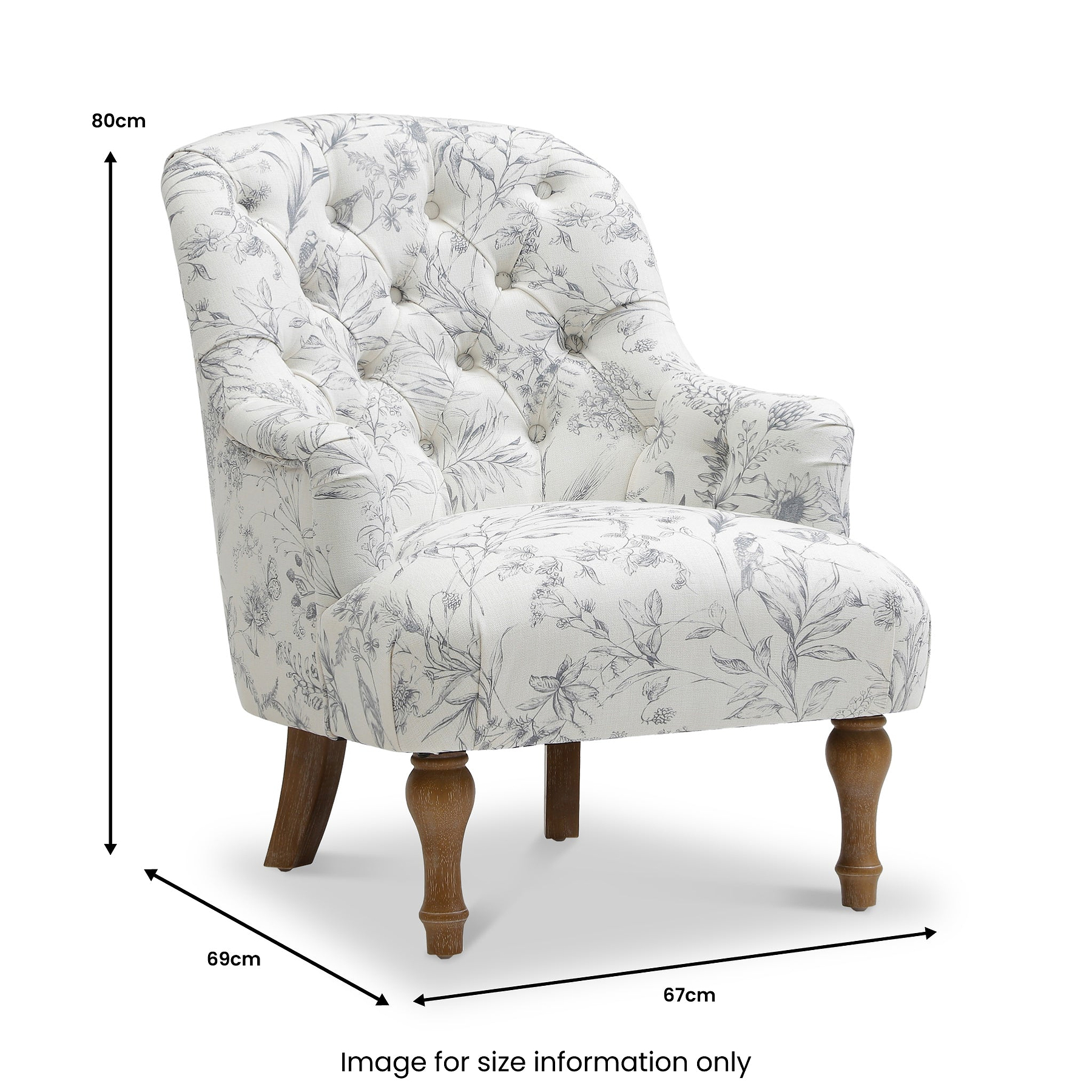 Bianca Floral Meadow Armchair from Roseland Furniture