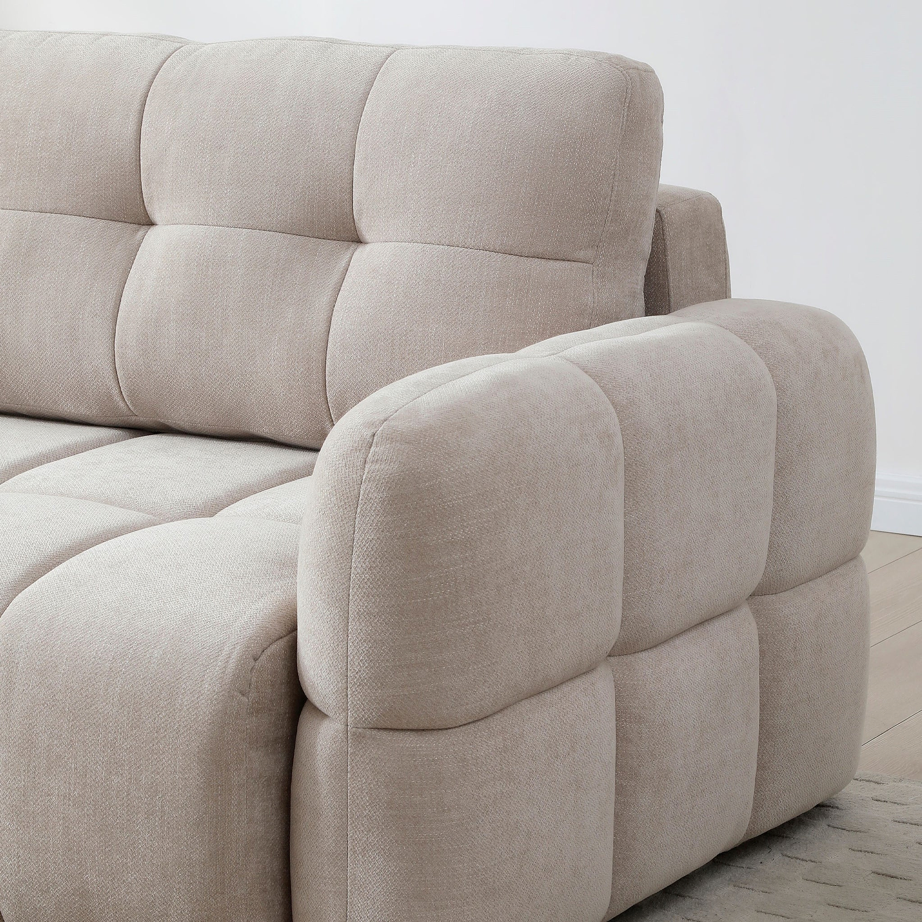 Morse Quilted Chaise Sofa Bed from Roseland Furniture